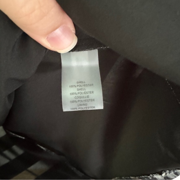 VINCE CAMUTO Navy Blue Flowered Sleeveless Dress - Picture 9 of 9